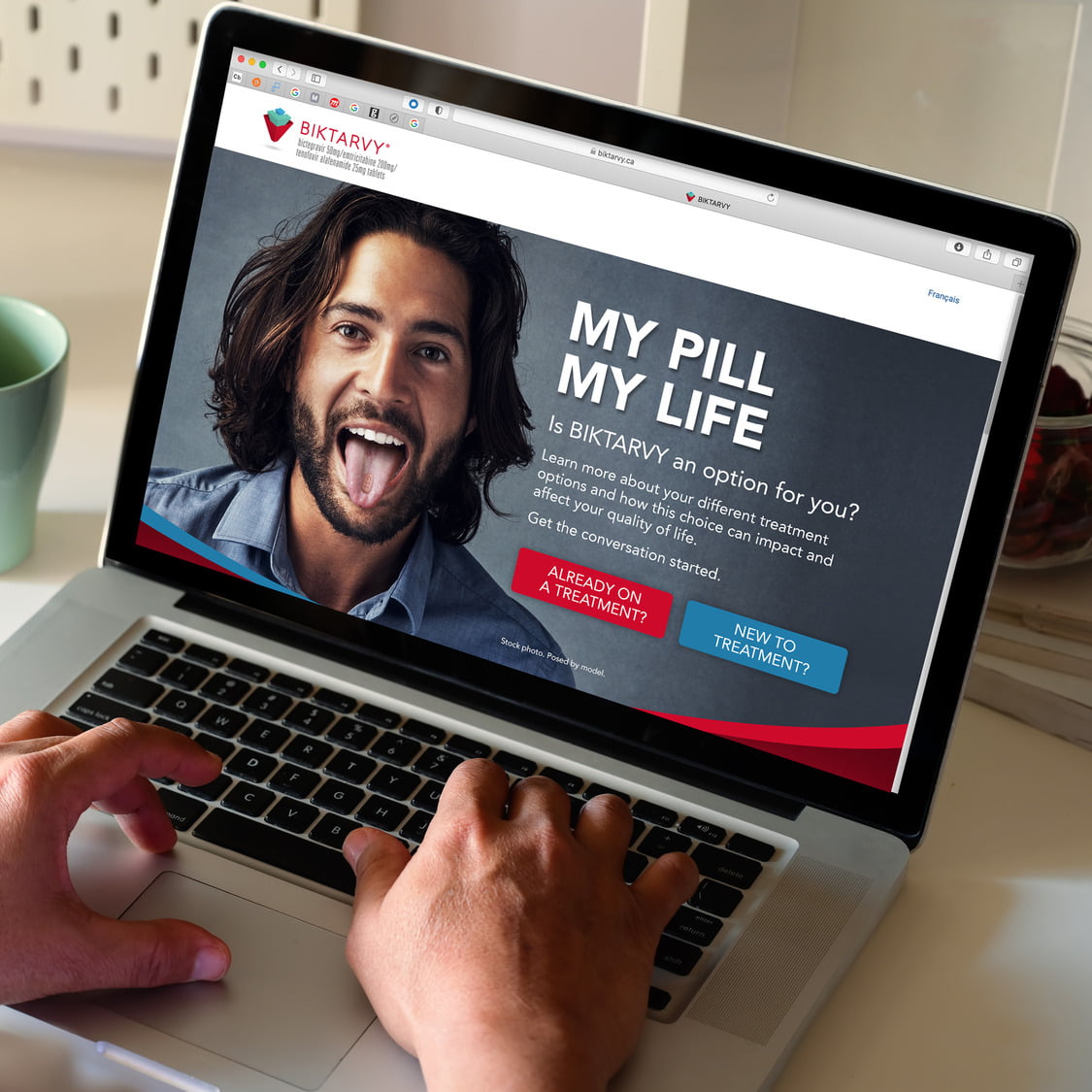 Gilead - Biktarvy 'My Pill My Life' campaign web creative.
